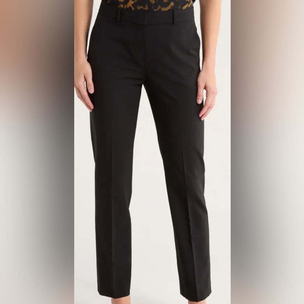 Theory Black Dress Pants Pockets Sz 2 Medium 14” waist Retail $345